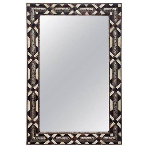 Marrakech Rectangular Inlay Mirror Moroccan Mirror Mirror Metal Mirror