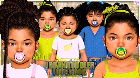 Urban Toddler Lookbook 2 Cc And Sim Download Sims 4 Cas Youtube