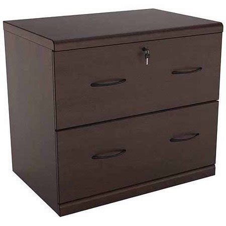 For this reason a second drawer should not be forced. 2 Drawer Lateral Wood Lockable Filing Cabinet, Espresso ...