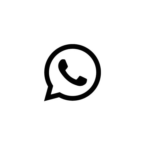 White Whatsapp Icon Black And White Wallpaper Iphone App Icon