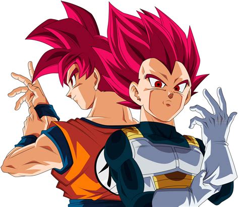 Goku And Vegeta Super Saiyan God By Arbiter On Deviantart Anime Dragon Ball Super Anime