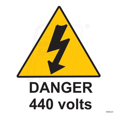 Danger 440 Volts Protector Firesafety