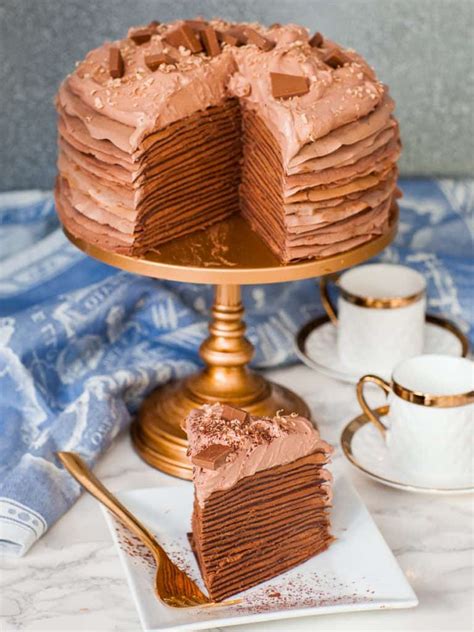 Triple Chocolate Crepe Cake Recipe Video Tatyanas Everyday Food