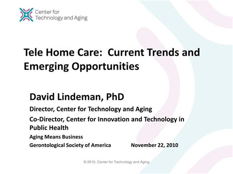 Ppt Tele Home Care Current Trends And Emerging Opportunities