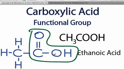 Carboxylic Acid Functional Group Structure Youtube