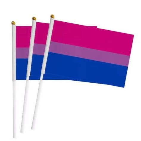 mini bisexual flag handy bisexual flag bi flag gay pride etsy