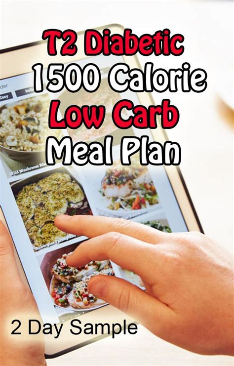 Type 2 Diabetes 1500 Calorie Meal Plan 2 Day Sample Plan With Recipes