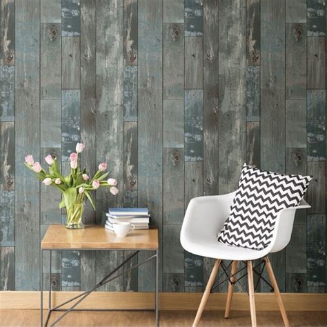 Trent Austin Distinctive Wood Reclaim 10m X 52cm Wallpaper Roll