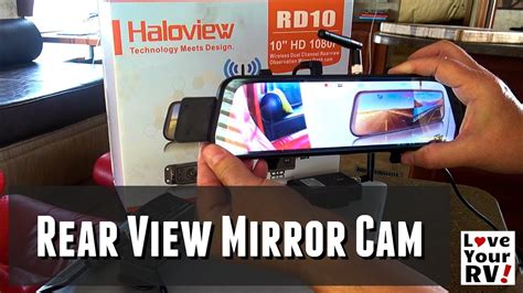 Haloview Rd10 Rear View Mirror Mounted Rv Camera System Wireless Rear