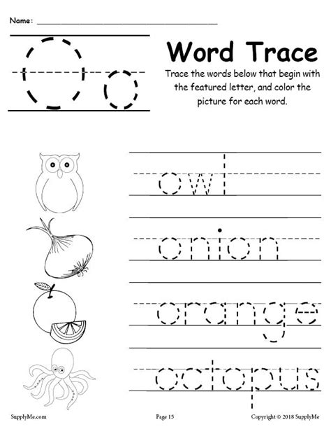 Printable letter o tracing worksheet!