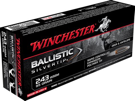 95gr Winchester Ballistic Silvertip 243 Wssm Macdonalds Sporting Goods