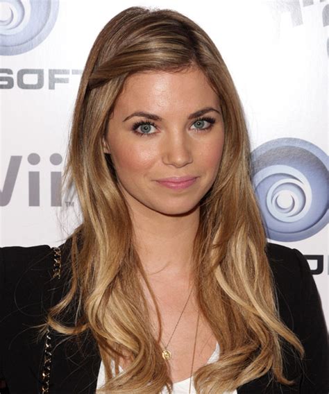 Amber Lancaster Long Straight Casual Hairstyle Dark Blonde Hair Color