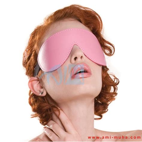 Bdsm Pink Bound Bondage Leather Blindfold Ami Muha