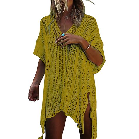 Eyiiye Women Summer Bikini Cover Up Kaftan Dressplus Size