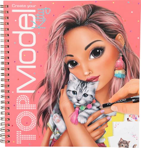 Topmodel Coloring Book Create Your Topmodel Kitty Shop Online At Papiton