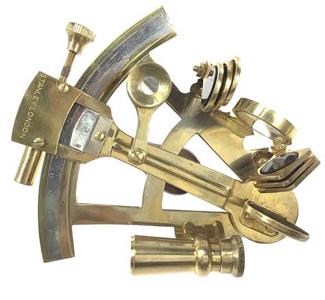 lot vintage stanley london nautical brass marine sextant