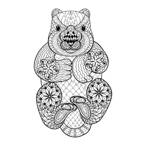 Otter Ly Adorable Adult Coloring Pages