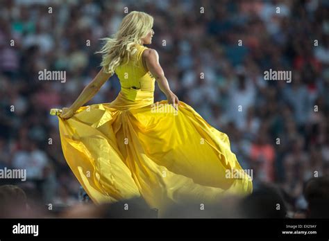 Berlin Germany 04th July 2015 Singer Helene Fischer Performs On Stage At The Olympia Stadium