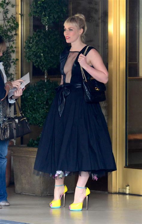 Natasha Bedingfield Braless Showing Huge Cleavage At The Christian Dior