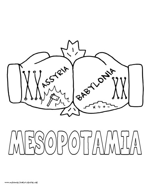 Ancient Mesopotamia Coloring Pages