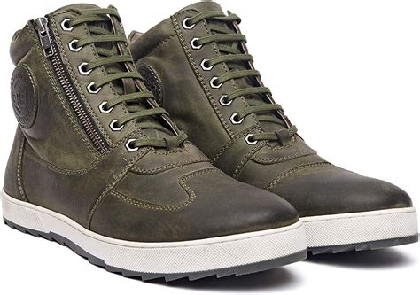 Buy Royal Enfield Mens Olive Outdoor Boots 8 Uk 42 Eu Shoaw1929