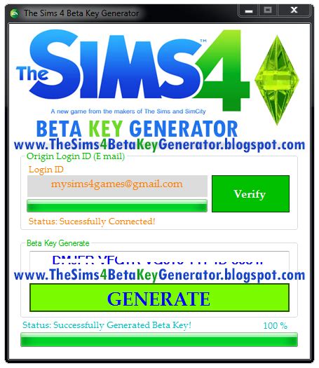 The Sims 4 Beta Key Generator