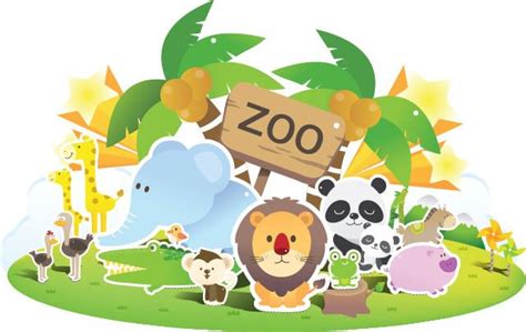 Gambar Kebun Binatang Animasi Kartun