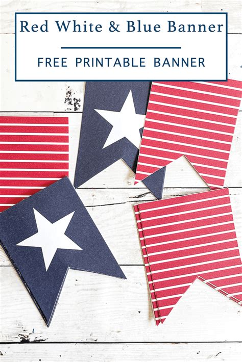 Free Printable Patriotic Banner Everyday Party Magazine Patriotic