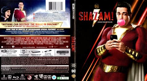 Shazam 2019 4k Uhd Blu Ray Cover And Labels Dvdcovercom
