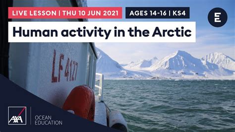 Human Activity In The Arctic AXA Arctic Live 2021 KS4 Ages 14 16
