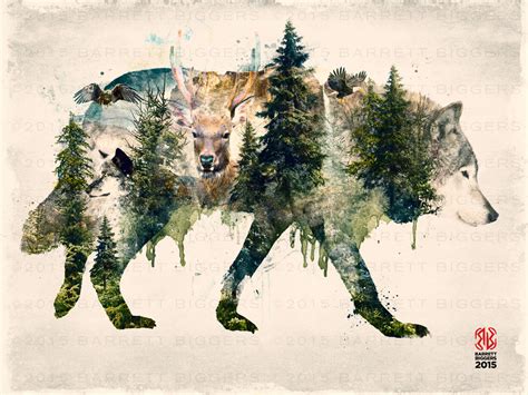 Surreal Nature Series Wolf Pride On Behance
