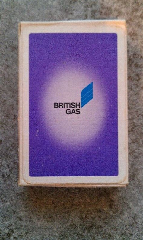 Pack Of Vintage British Gas Promotional Playing Cards Sealed In