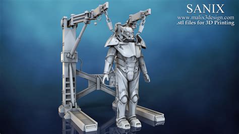 Power Armor 3d Printable Model Sanix 3d
