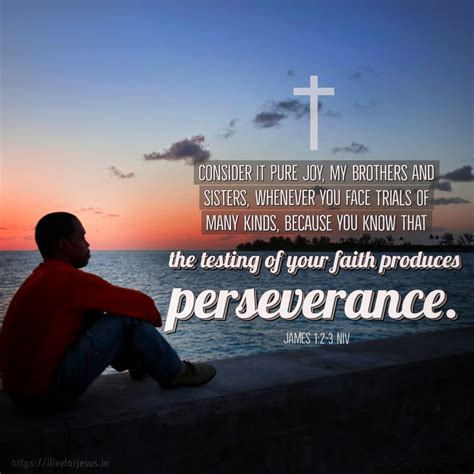 Faith Produces Perseverance I Live For Jesus