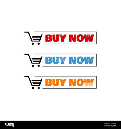 Buy Now Button With Trolley Cart Sign For Ecommerce Online Shop Digital