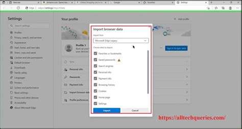 How To Import And Export Bookmarks From Edge Edge Favorites Location