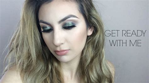 Get Ready With Me Olive Green Makeup Tutorial Youtube