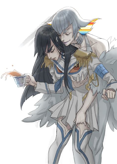 A Surprise Hug By Cosom On Deviantart Hug Anime Kill La Kill