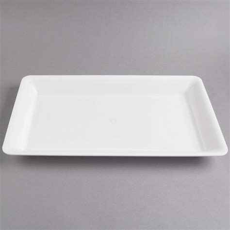 Fineline Rc473wh Platter Pleasers 18 X 12 White Plastic Rectangular