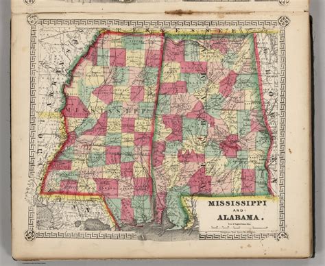 Mississippi And Alabama David Rumsey Historical Map Collection