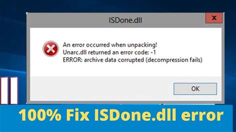 How To Fix Isdone Dll Error On Windows While Installing Game Or Software Youtube