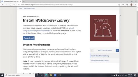 Installing Watchtower Library On Windows 10 Youtube