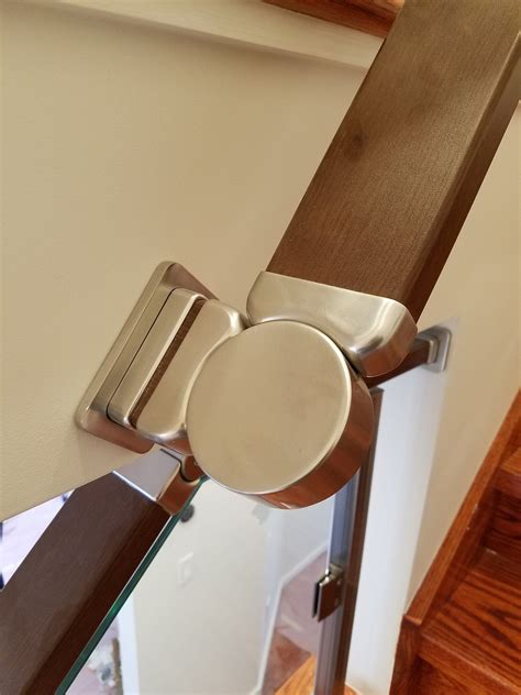 Ada Compliant Square Flat Wall Mount Modern Stair Hand Rail Staircase