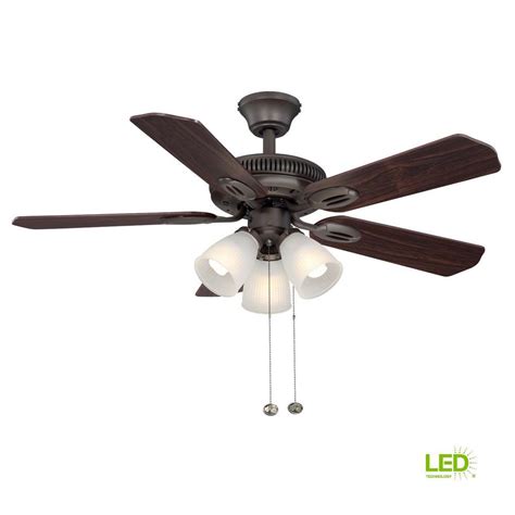 Hampton bay vasner 52in ceiling fan manual. Hampton Bay Glendale 42 in. LED Indoor Oil-Rubbed Bronze ...