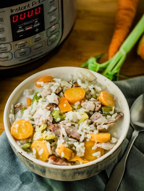 Creamy Instant Pot Turkey Soup With Rice Upstate Ramblings
