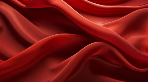 Vibrant Waves Of Red Silk Fabric Texture Background Silk Silk Fabric Silk Cloth Background