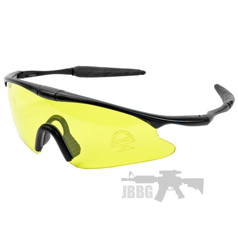 Uv Shooting Glasses Yellow Lens Bulldog Airsoft Tactical Gear
