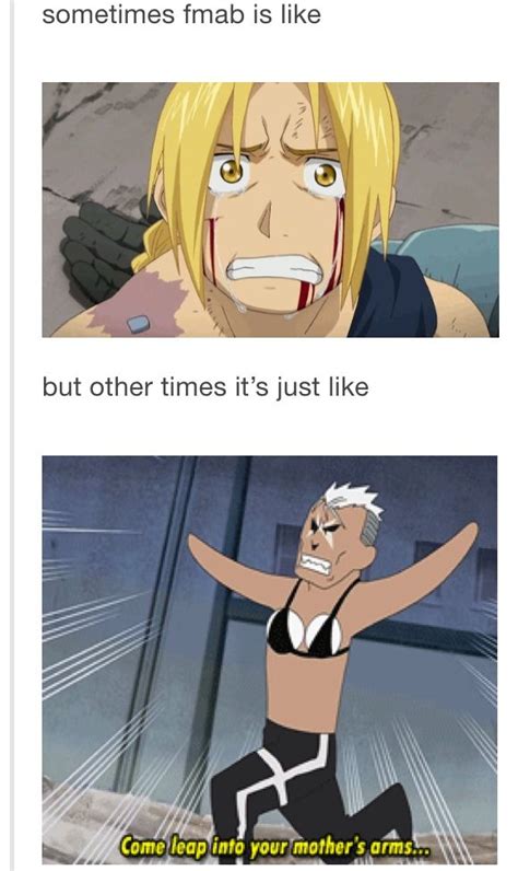 The Randomness Of This Show Is Truly Hilarious Tumblr Funnies Fullmetal Alchemist