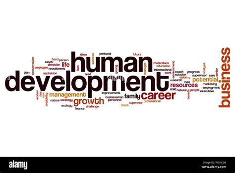 Human Development Word Cloud Concept Stock Photo Alamy