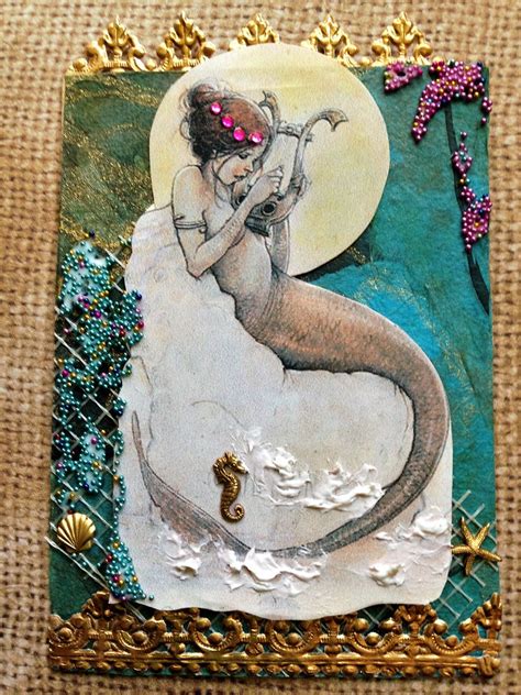 Vintage Mermaid Atc Donetta Farrington Flickr